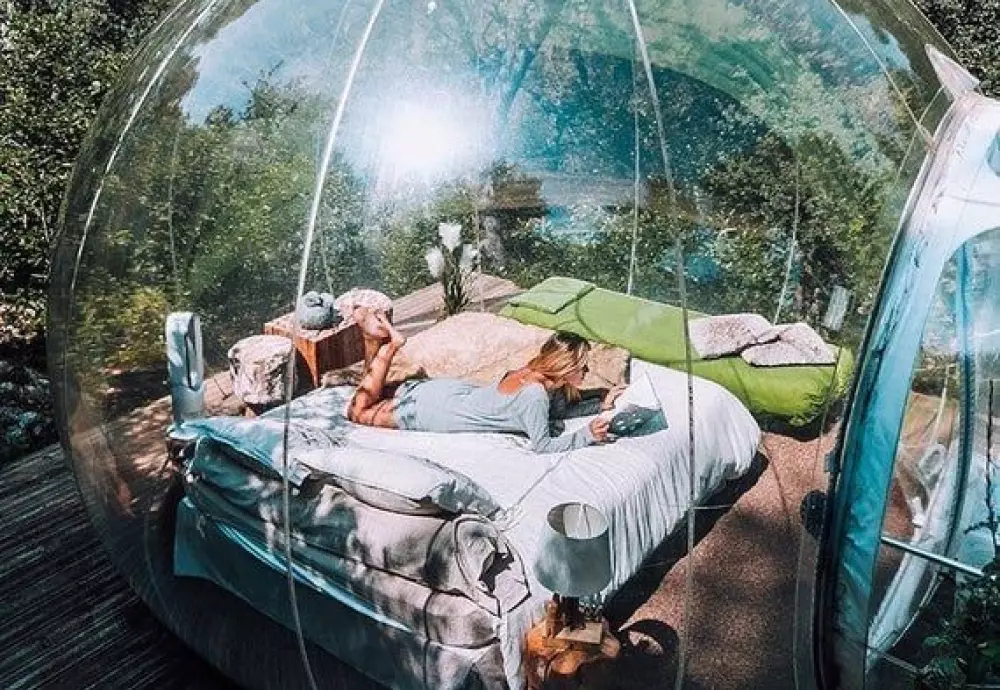 outdoor garden bubble tent